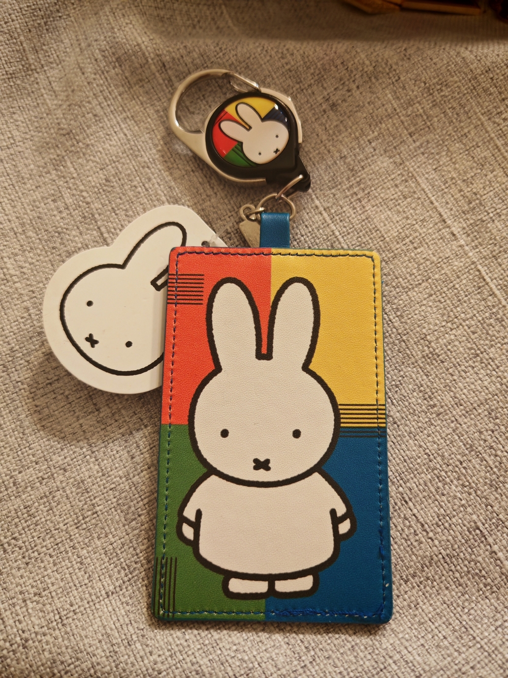Miffy Color Block Retractable Lanyard